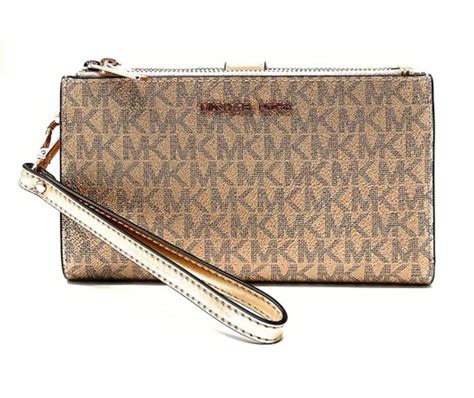 michael kors zip long wallet|Michael Kors wristlet wallet outlet.